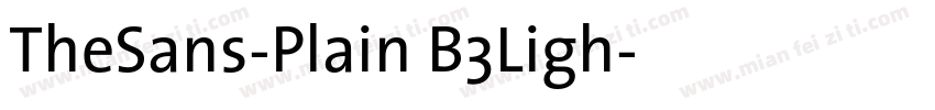 TheSans-Plain B3Ligh字体转换